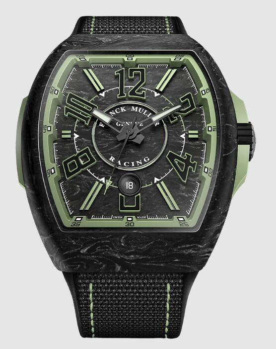 Buy Franck Muller Krypton Racing Replica Watch for sale Cheap Price V 45 SC DT RCG KRYPTON 2 CARBONE NR (VE) Green